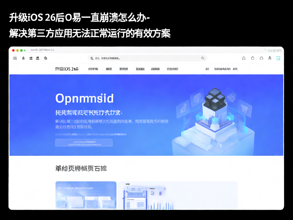 iOS 26 O易崩溃问题